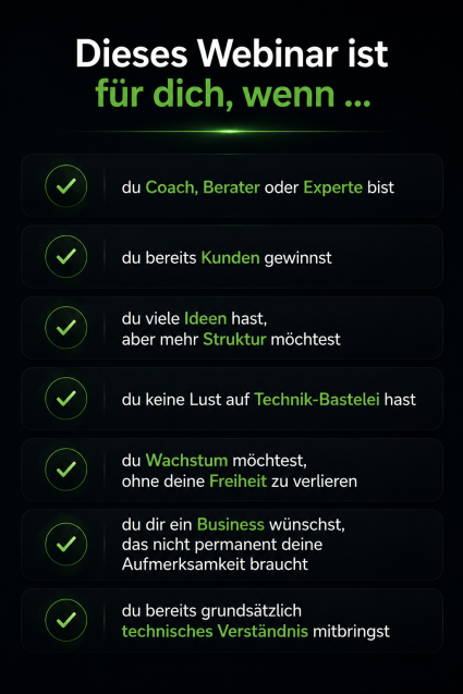 Ideal für dich